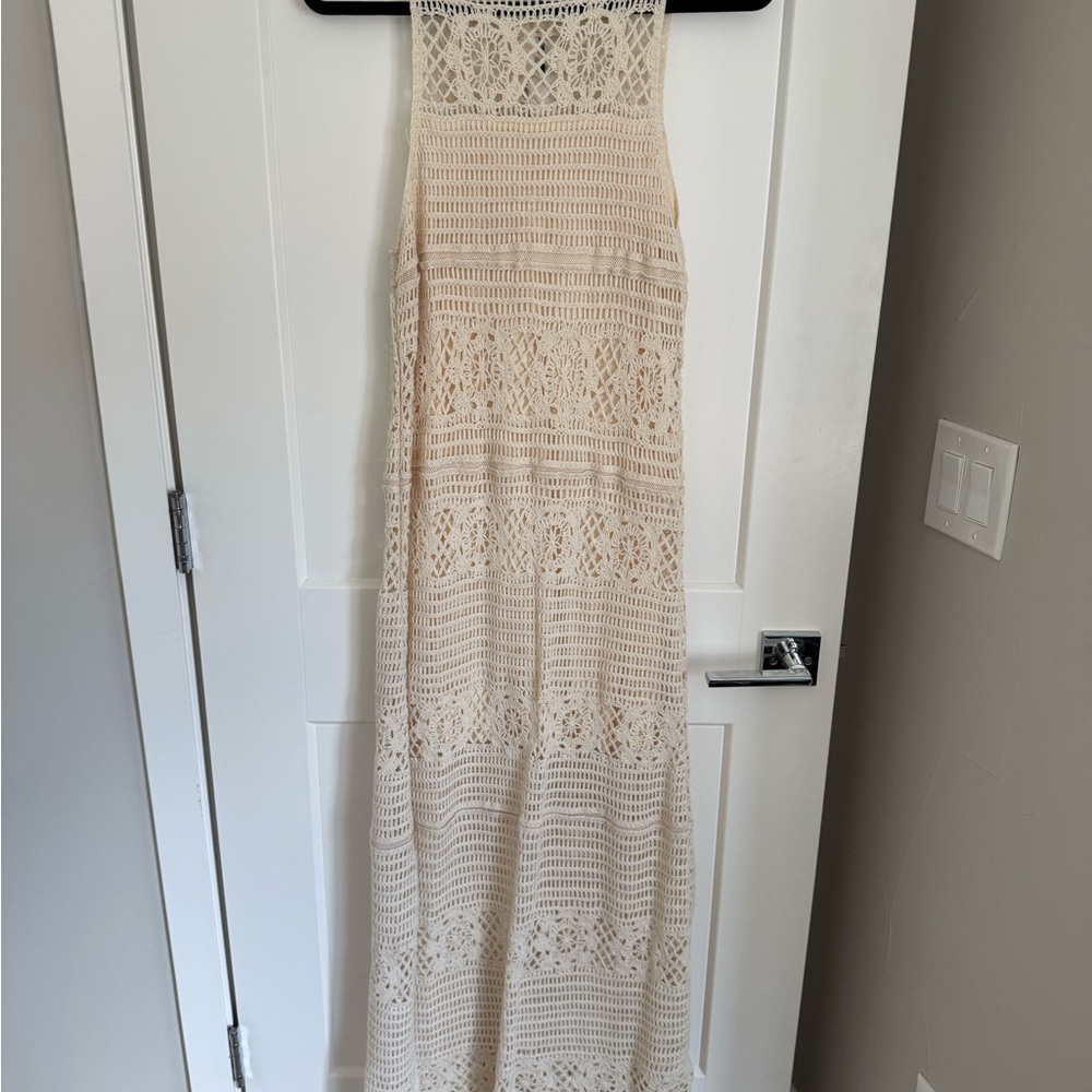 BB Dakota Cream Lace Maxi Dress